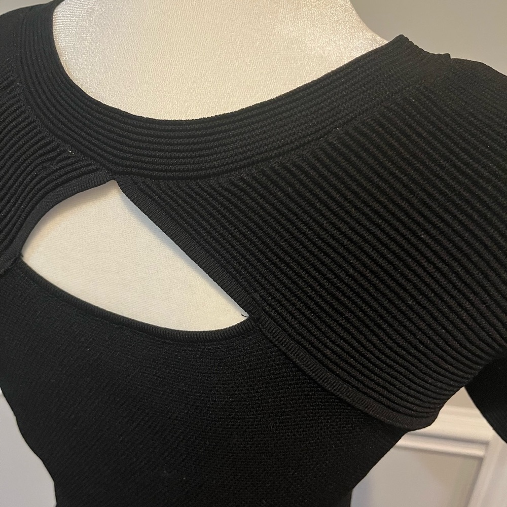 Aqua little black swirl dress - Picture 6 of 16